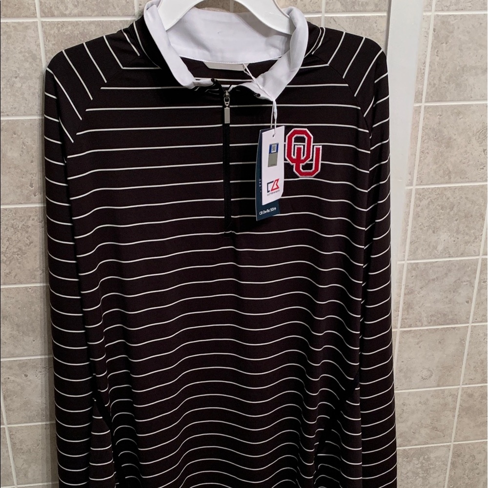 Oklahoma University Dry Tec Quarter Zip. - Picture 2 of 3